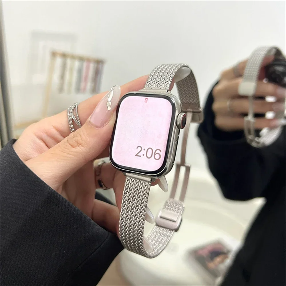 Sneakers Er - 高級スリムメタル磁気ストラップ IWatch 9 8 7 SE