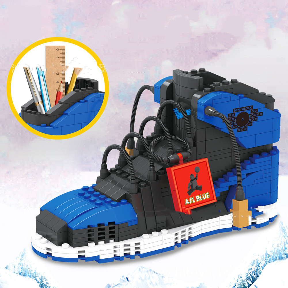 スポーツバスケットボールシューズビルディングブロックスニーカ - Sneaker Care Shoe Box のレビューと価格