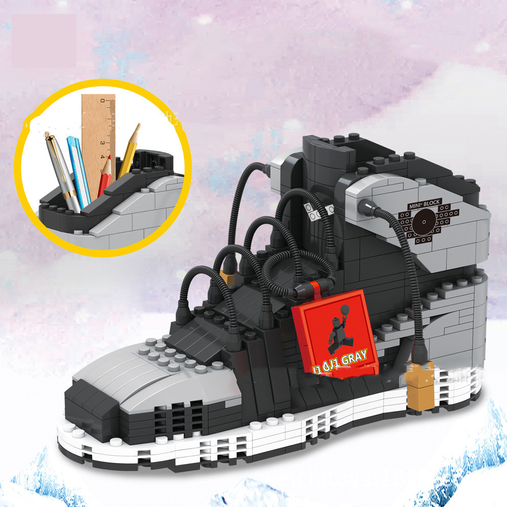 スポーツバスケットボールシューズビルディングブロックスニーカ - Sneaker Care Shoe Box のレビューと価格