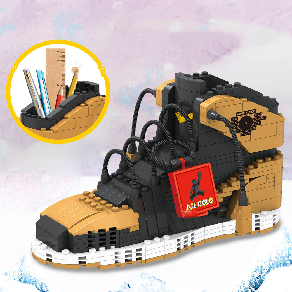 スポーツバスケットボールシューズビルディングブロックスニーカ - Sneaker Care Shoe Box のレビューと価格