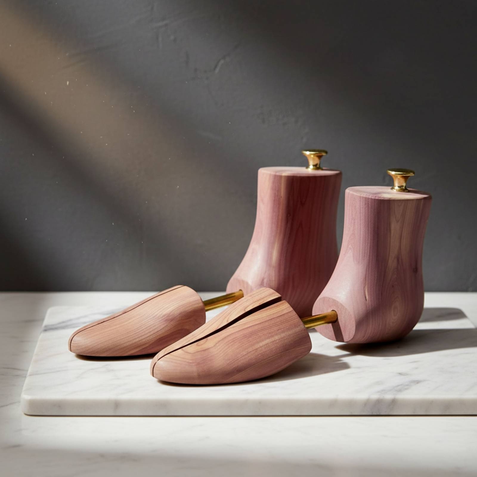 杉製ブーツシューツリー 香り付きシューツリー 金属製ロッドシ - Shoe Tree Cedar のレビューと価格