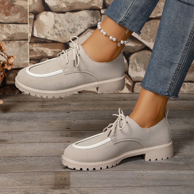 女性軽量カジュアルシューズレースアップロートップソリッドカラ - Sneakers Er のレビューと価格